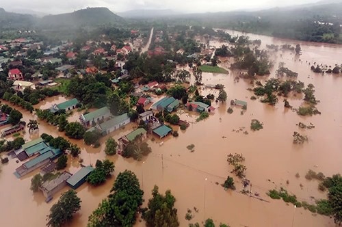 ベトナム中部洪水の様子